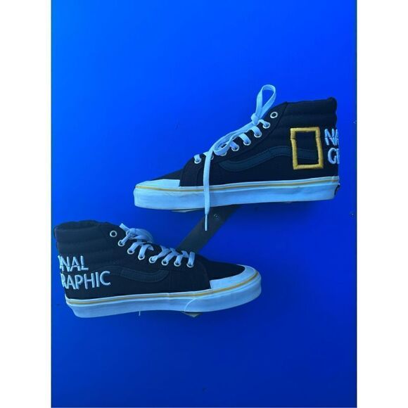 Vans X National Geographic Sz 6.5M I 8W Sk8-Hi Reissue 13 VN0A3TKPXHP1 Black